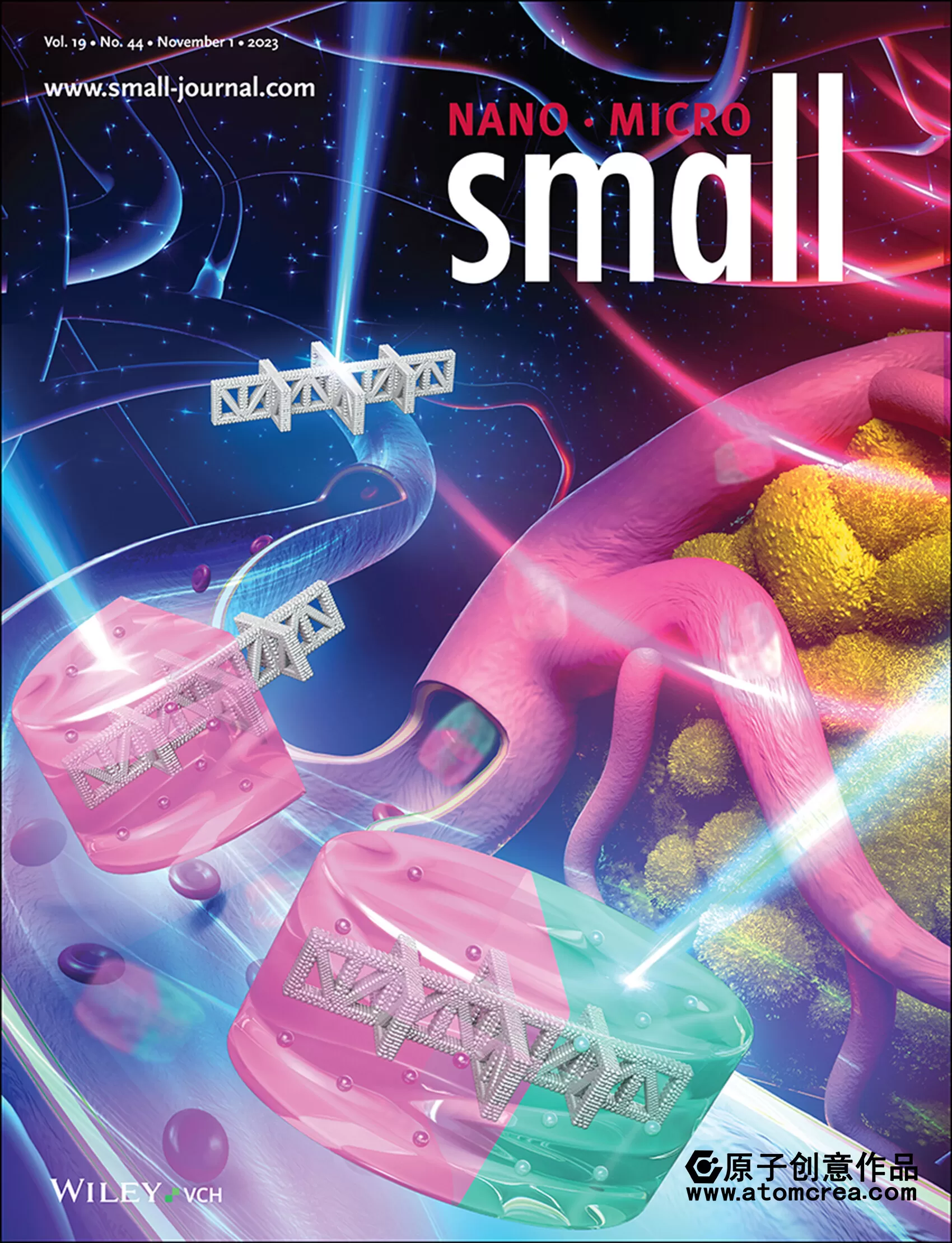为香港城市大学绘制的small封面中稿啦！