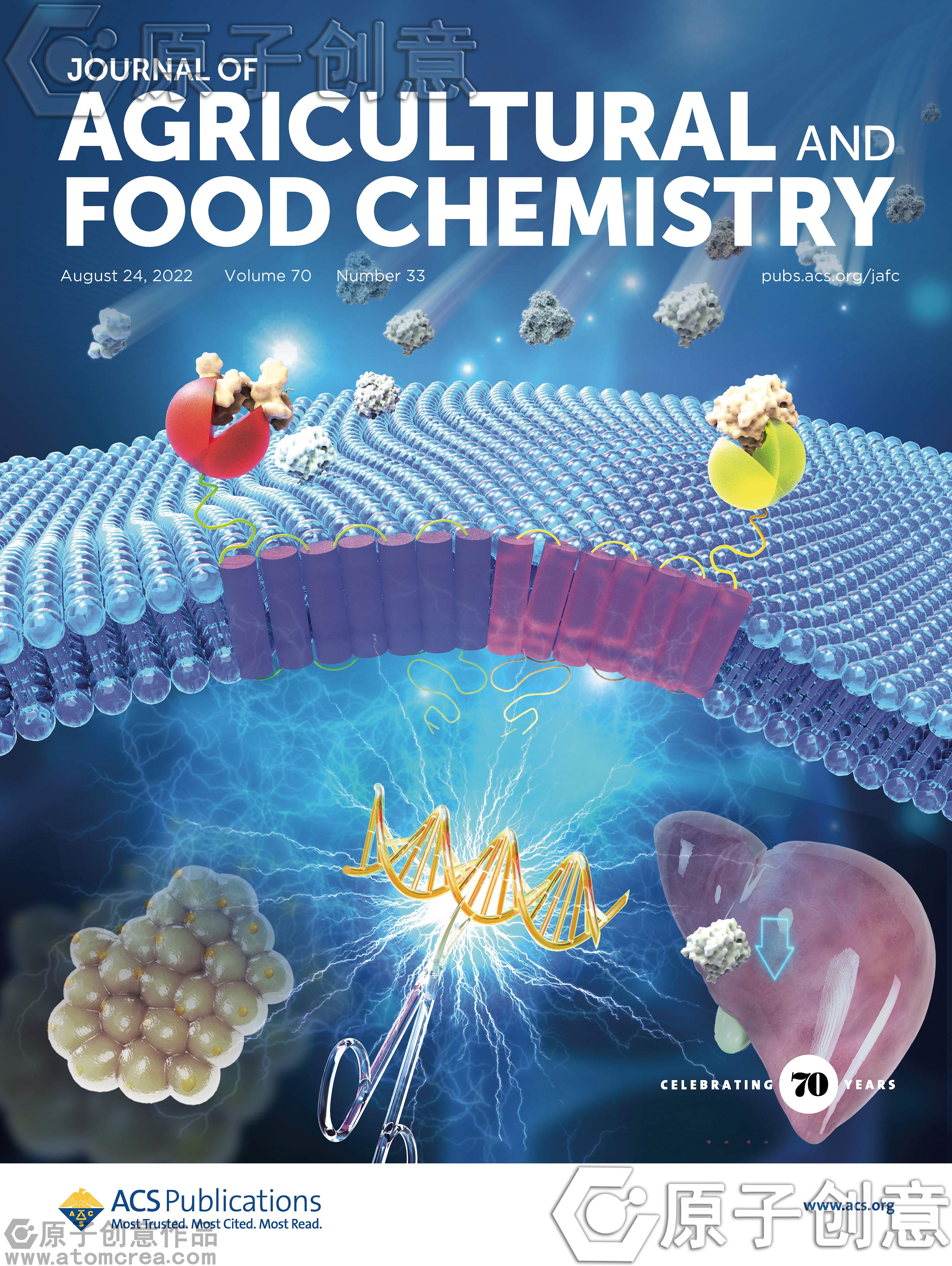 为Agric. Food Chem绘制的封面